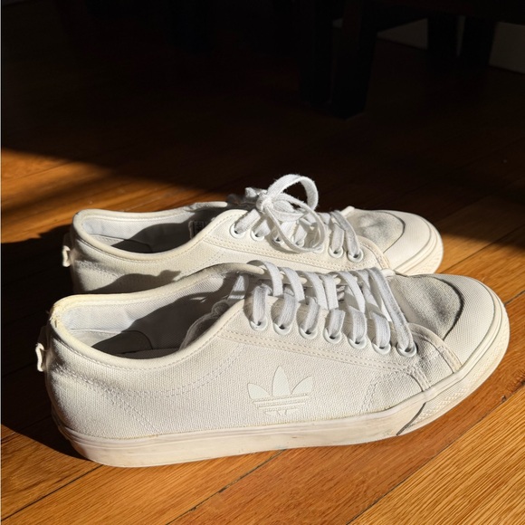 adidas Other - adidas White Canvas Low Profile Sneakers